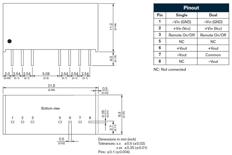 TRACO Power TMR 4和TMR 4WI稳压4W DC/DC转换器
